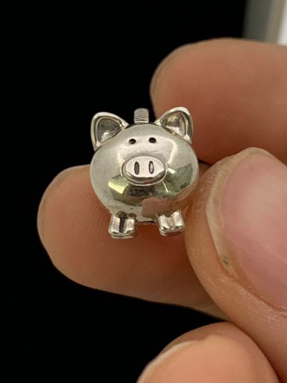 ✨🔥Pandora Cute Piggy Bank Charm Crown O sign and heart Pendant